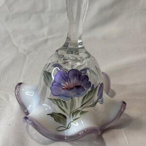 Vintage Fenton Art Glass Painted & Signed by D Fredrick